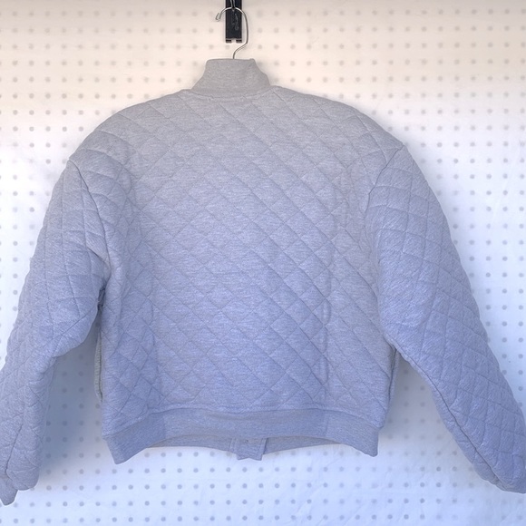 Lovers and Friends Claudia Quilted Jacket in Heather Grey Size S - Picture 7 of 8